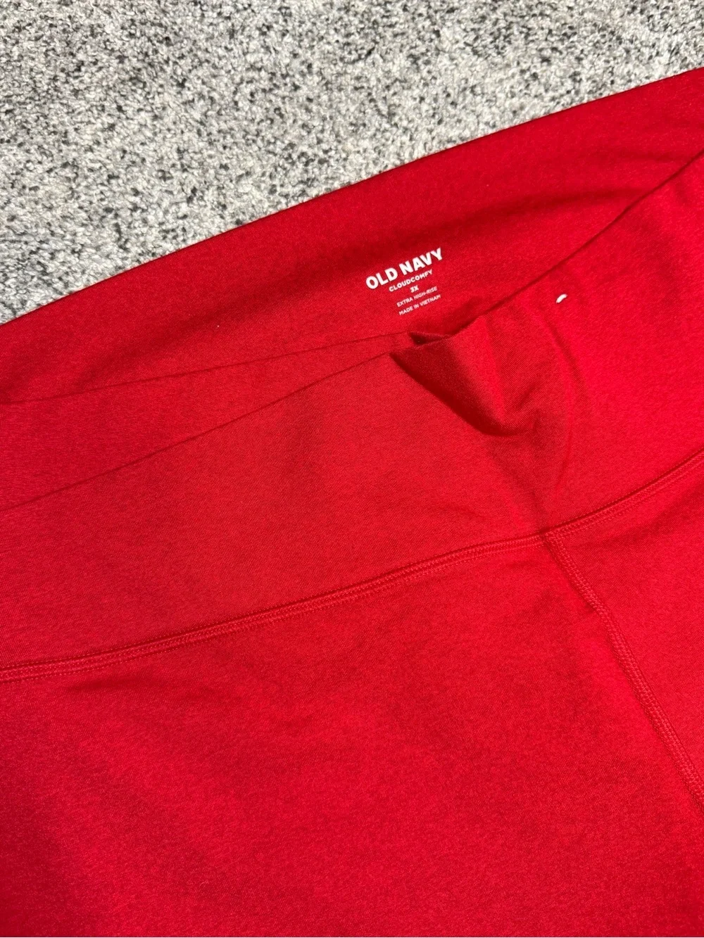 Old Navy Red High-Waist Performance Leggings CloudComfy